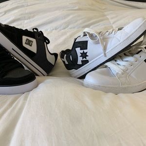 2 pairs of DC skate shoes